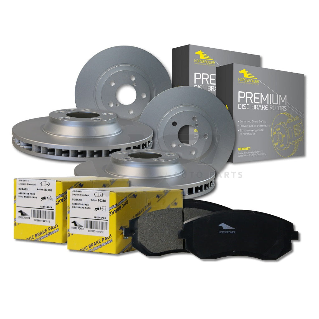 Front and Rear Brake Pads and Disc Rotors Full Set for Prado 150 KDJ G