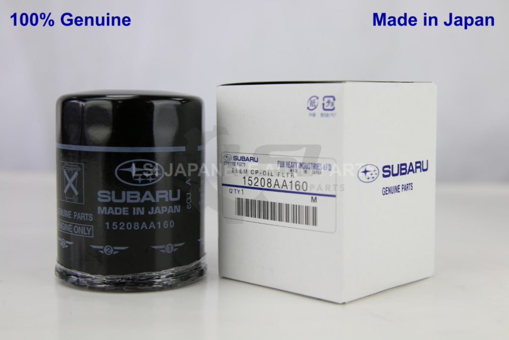1X Genuine Subaru Oil Filter 15208-Aa160