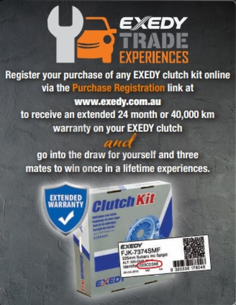 Exedy Clutch Kit Sport Tuff Incl Smf For Nissan Inc Spigot 250Mm Nsk-6908Smfhd