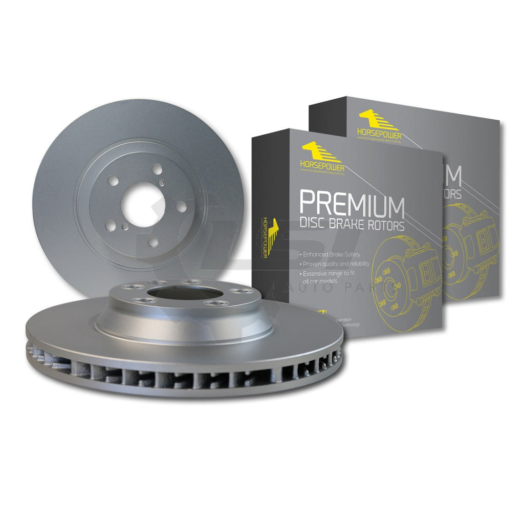 Front Brake Disc Rotors Premium Geomet