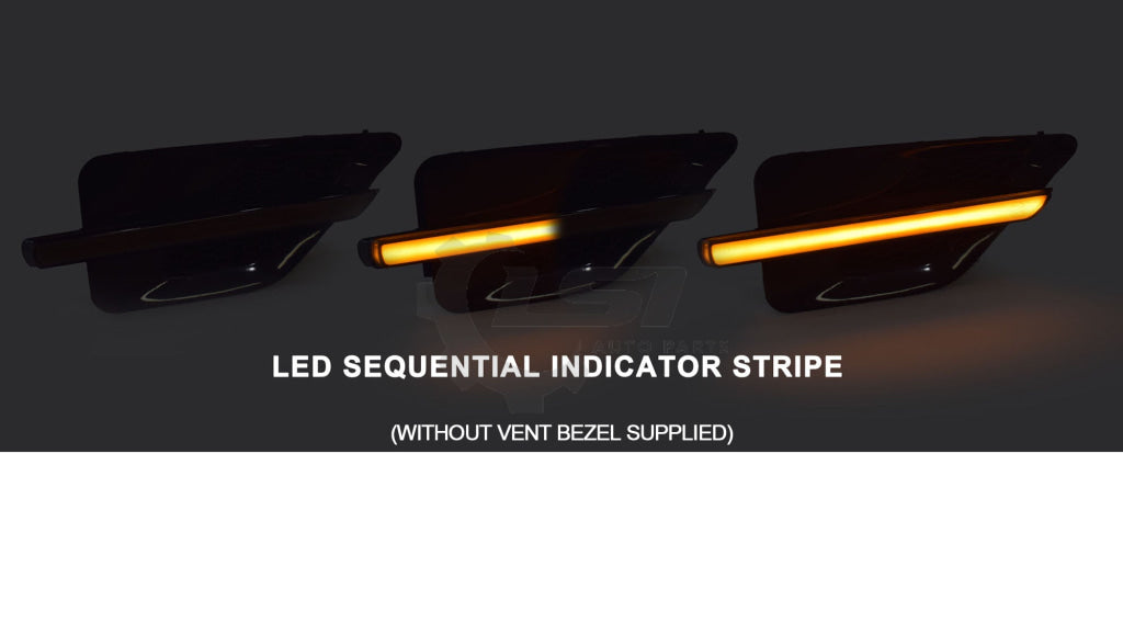 Pair Of Led Sequential Guard Flashers For Holden Commodore Vz Ss Ssz 04~07 Indicator Light