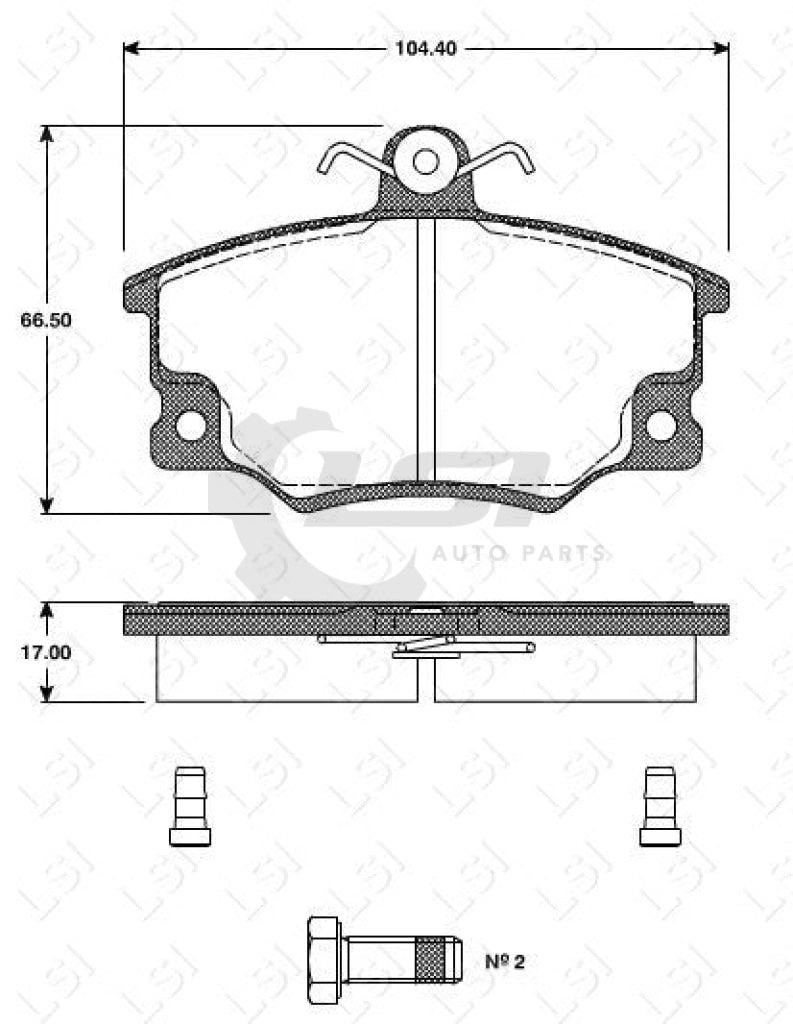 Remsa Brake Pads Fr Alfa Romeo/Fiat