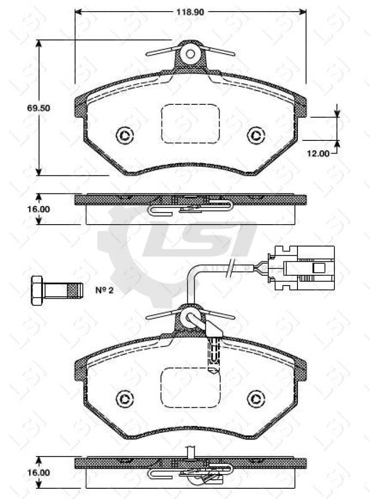 Remsa Brake Pads Fr Audi