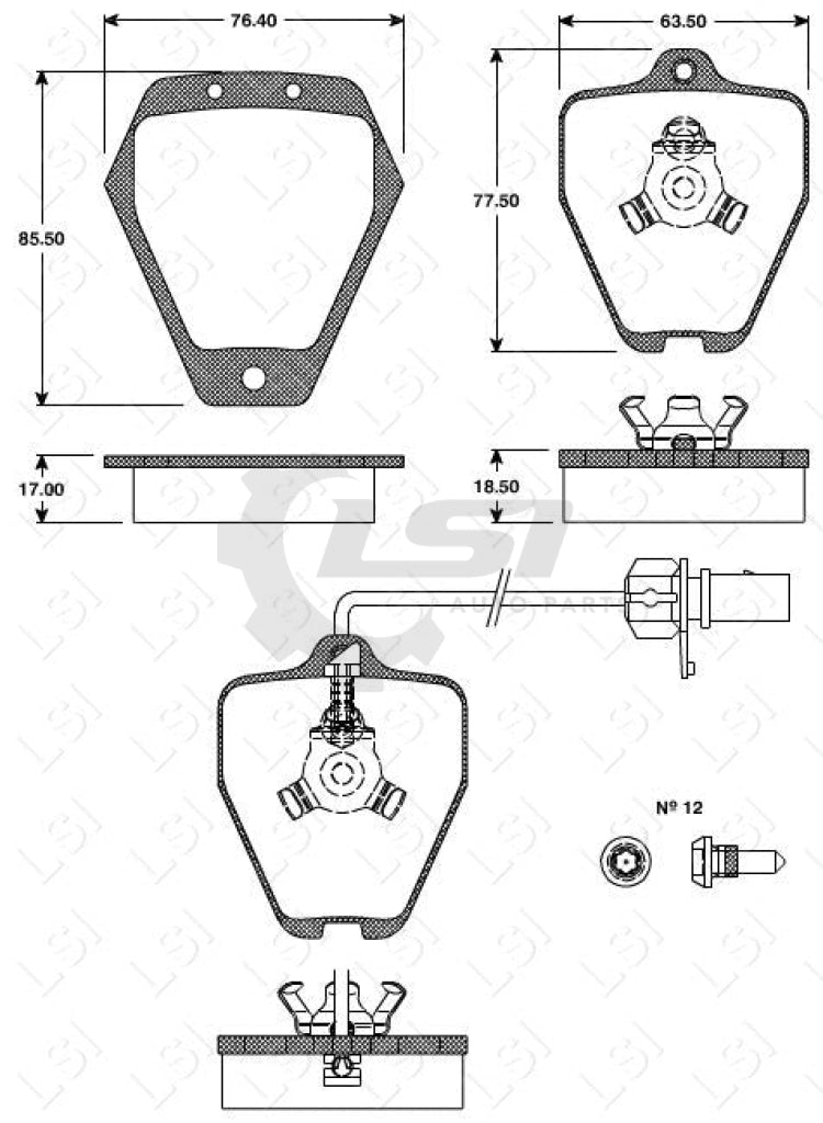 Remsa Brake Pads Fr Audi