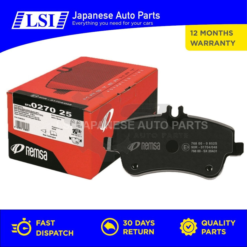 Remsa Brake Pads Fr Audi/ Vw