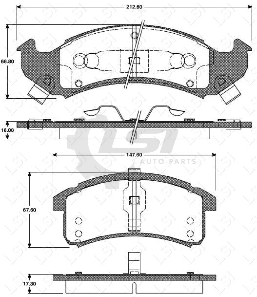 Remsa Brake Pads Fr Buick/ Cadillac/ Chevrolet