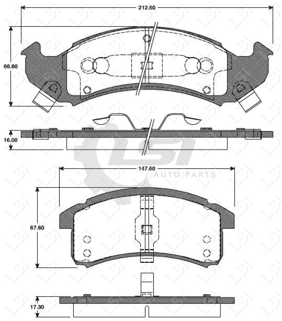 Remsa Brake Pads Fr Buick/ Cadillac/ Chevrolet