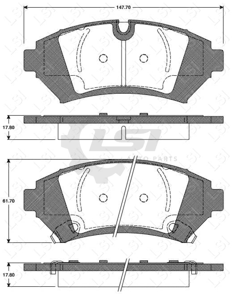 Remsa Brake Pads Fr Cadillac