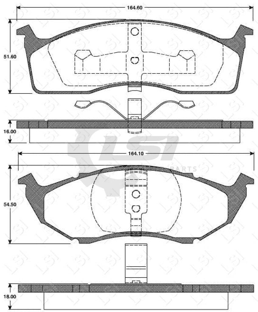 Remsa Brake Pads Fr Chrysler