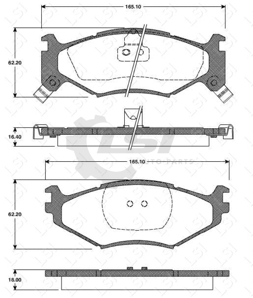 Remsa Brake Pads Fr Chrysler/ Dodge