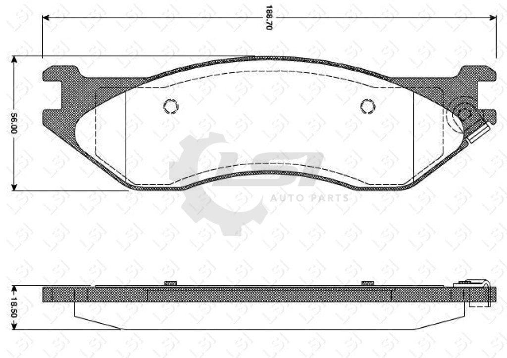 Remsa Brake Pads Fr Dodge