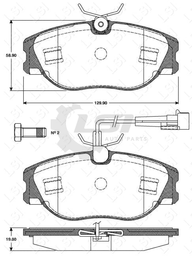 Remsa Brake Pads Fr Fiat