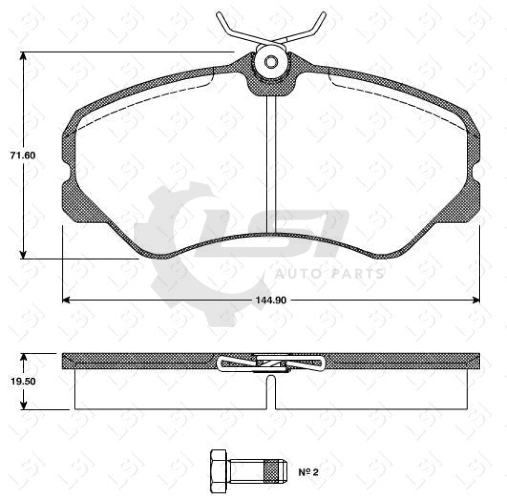 Remsa Brake Pads Fr Fiat