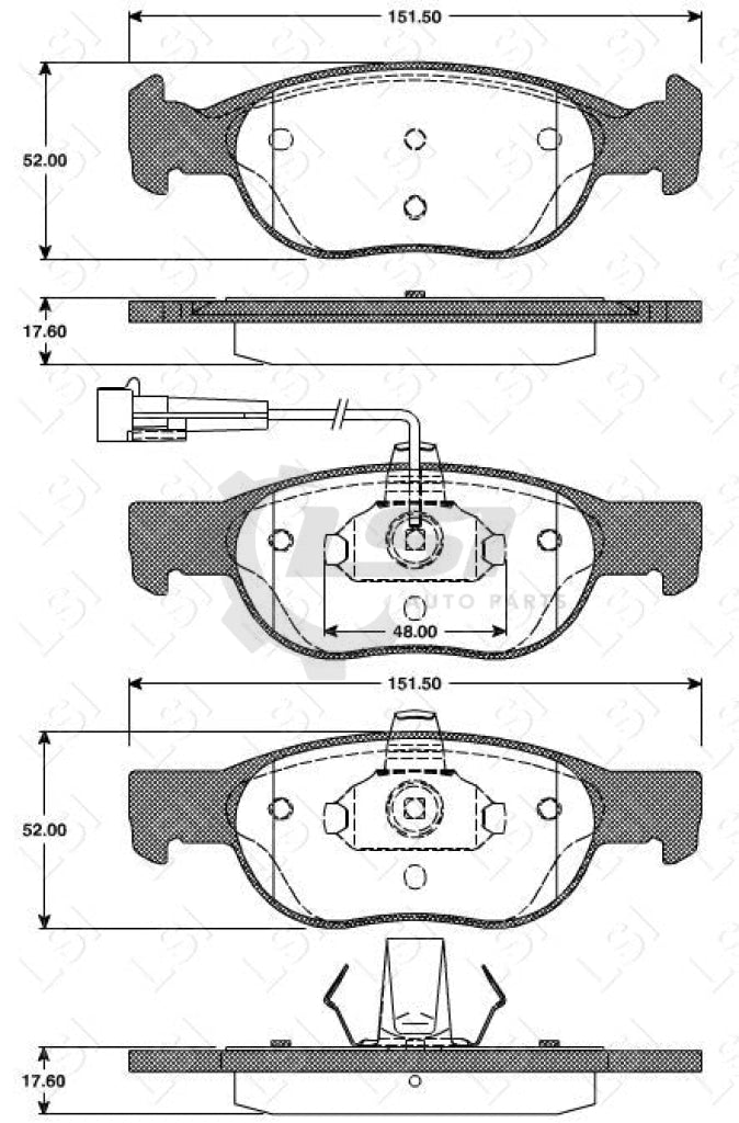 Remsa Brake Pads Fr Fiat