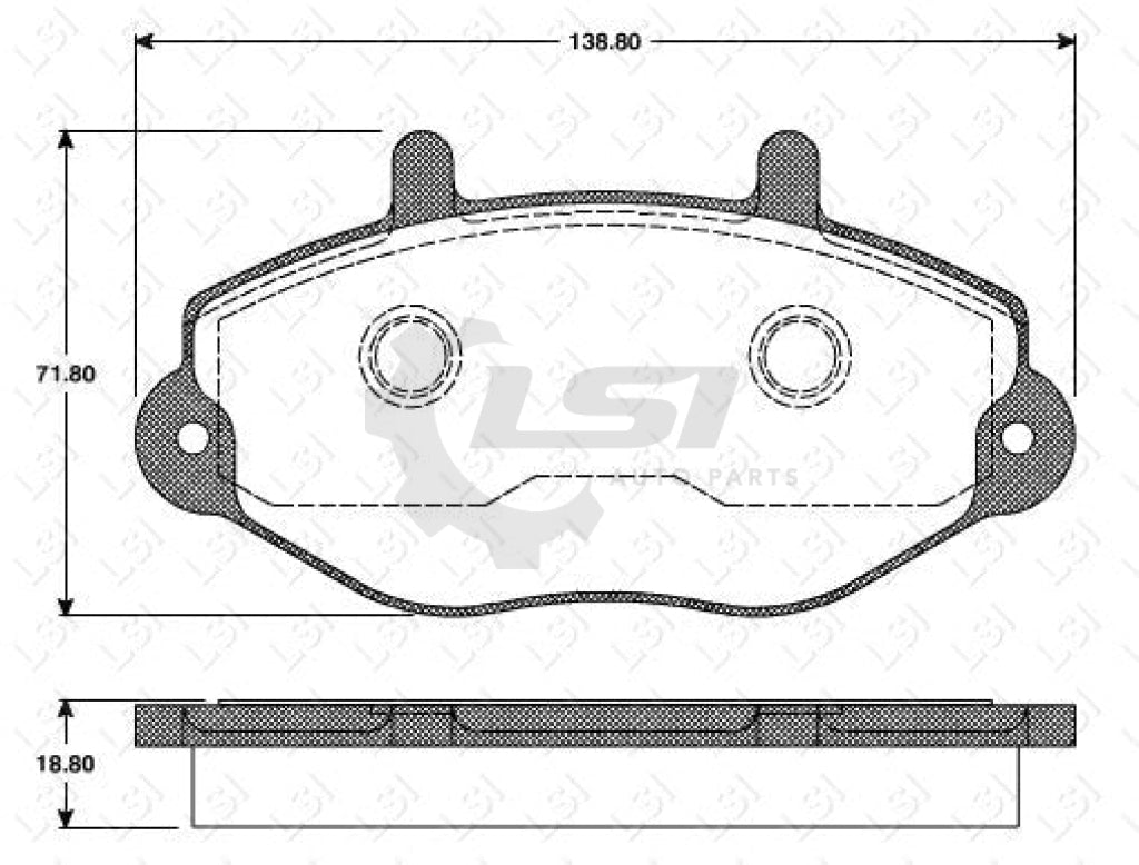 Remsa Brake Pads Fr Ford