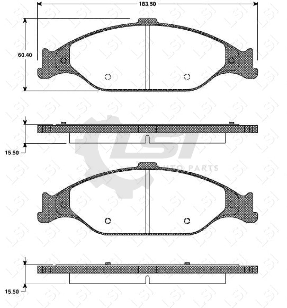 Remsa Brake Pads Fr Ford