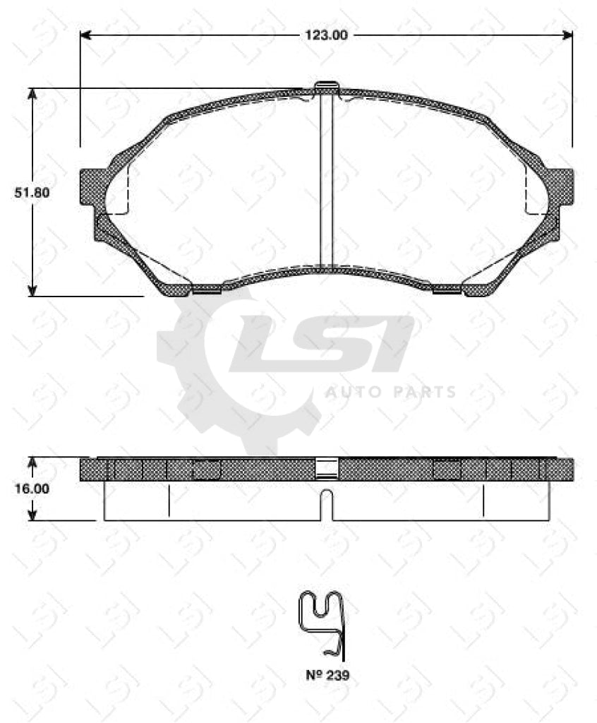 Remsa Brake Pads Fr Ford