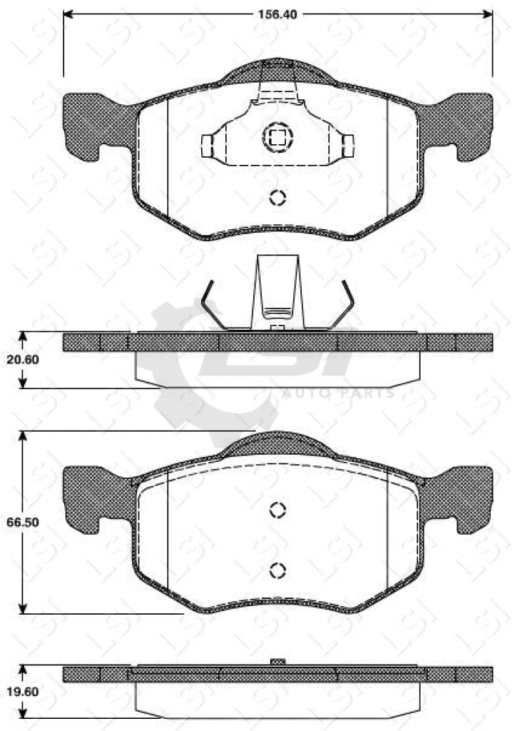 Remsa Brake Pads Fr Ford/ Mazda