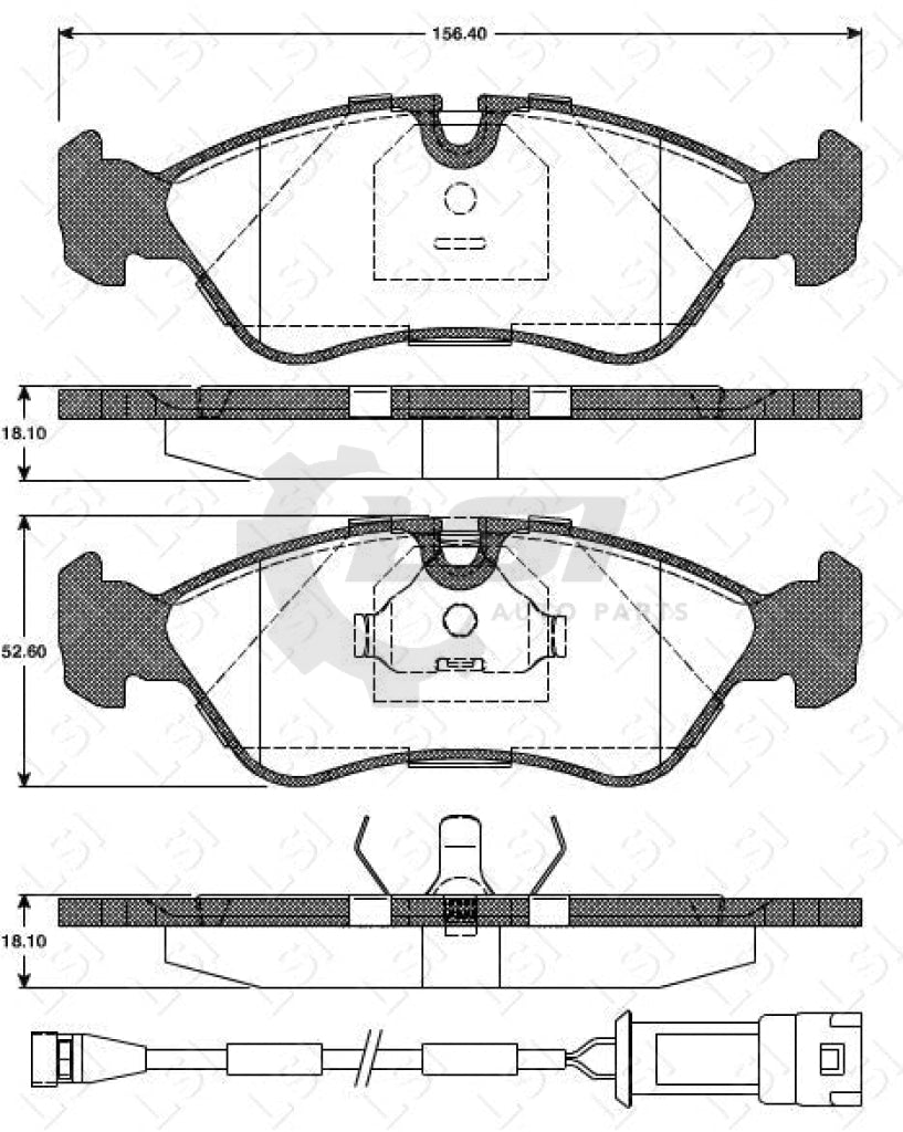 Remsa Brake Pads Fr Holden