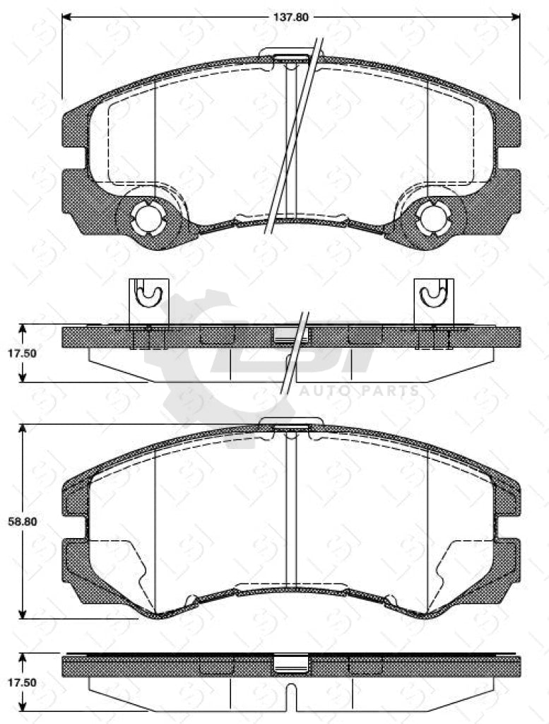 Remsa Brake Pads Fr Holden