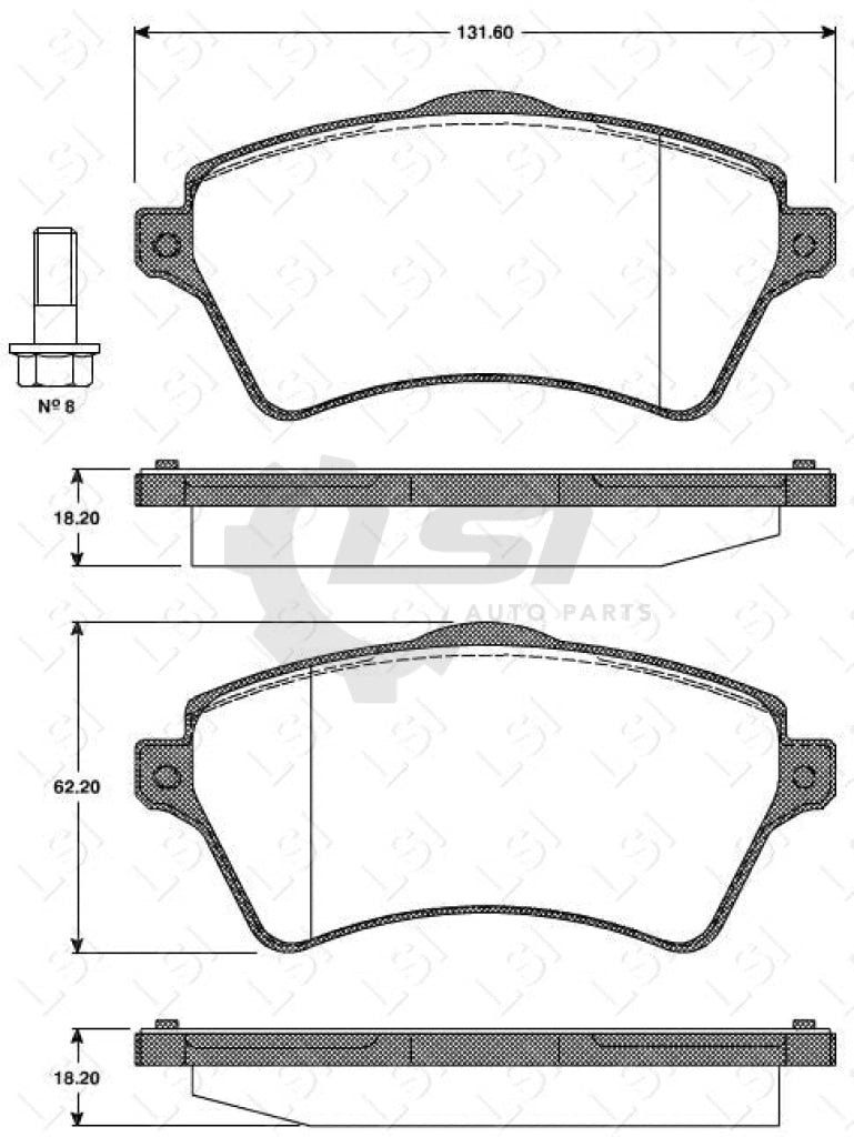 Remsa Brake Pads Fr Landrover