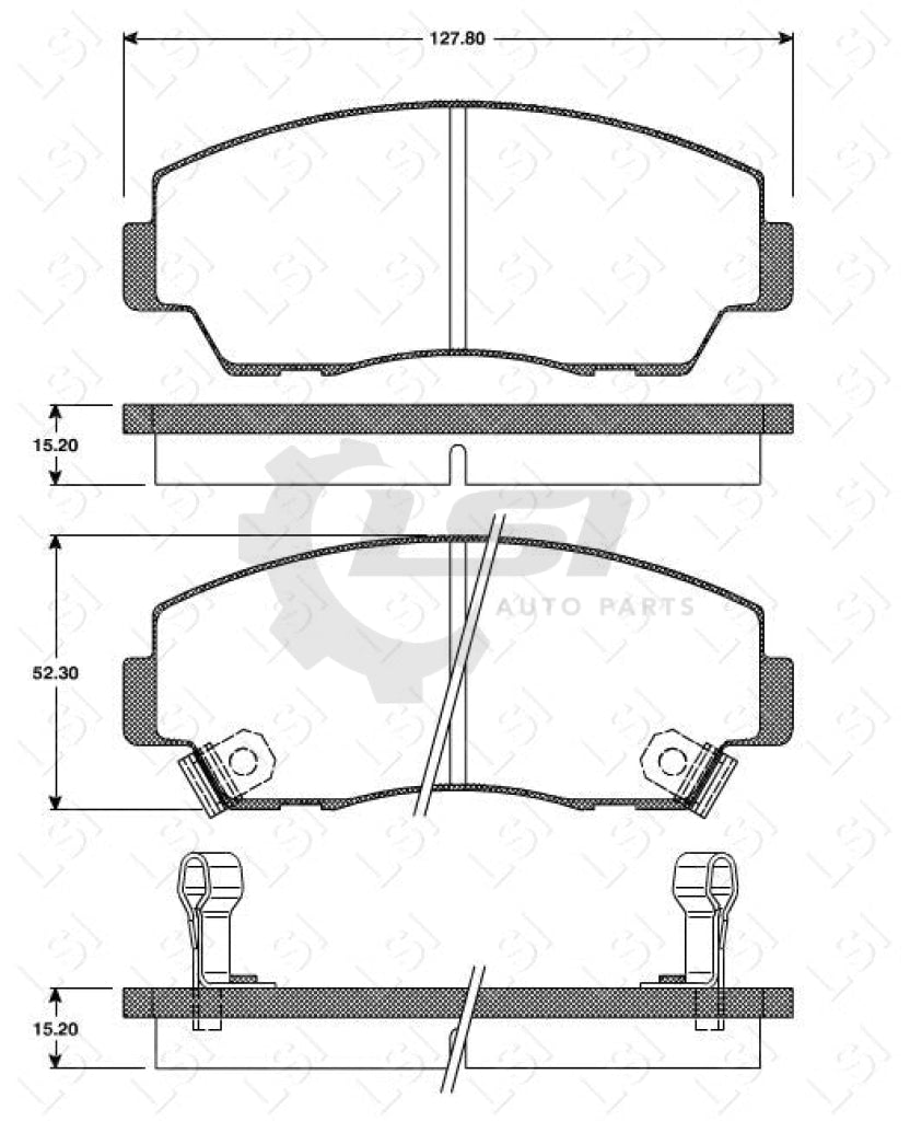 Remsa Brake Pads Fr Mazda