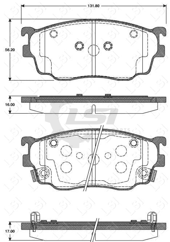 Remsa Brake Pads Fr Mazda