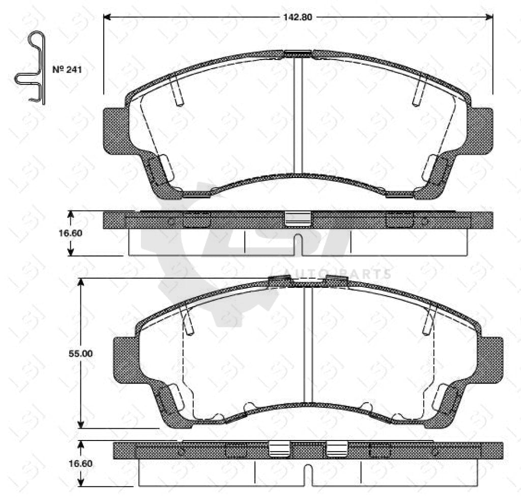 Remsa Brake Pads Fr Mazda