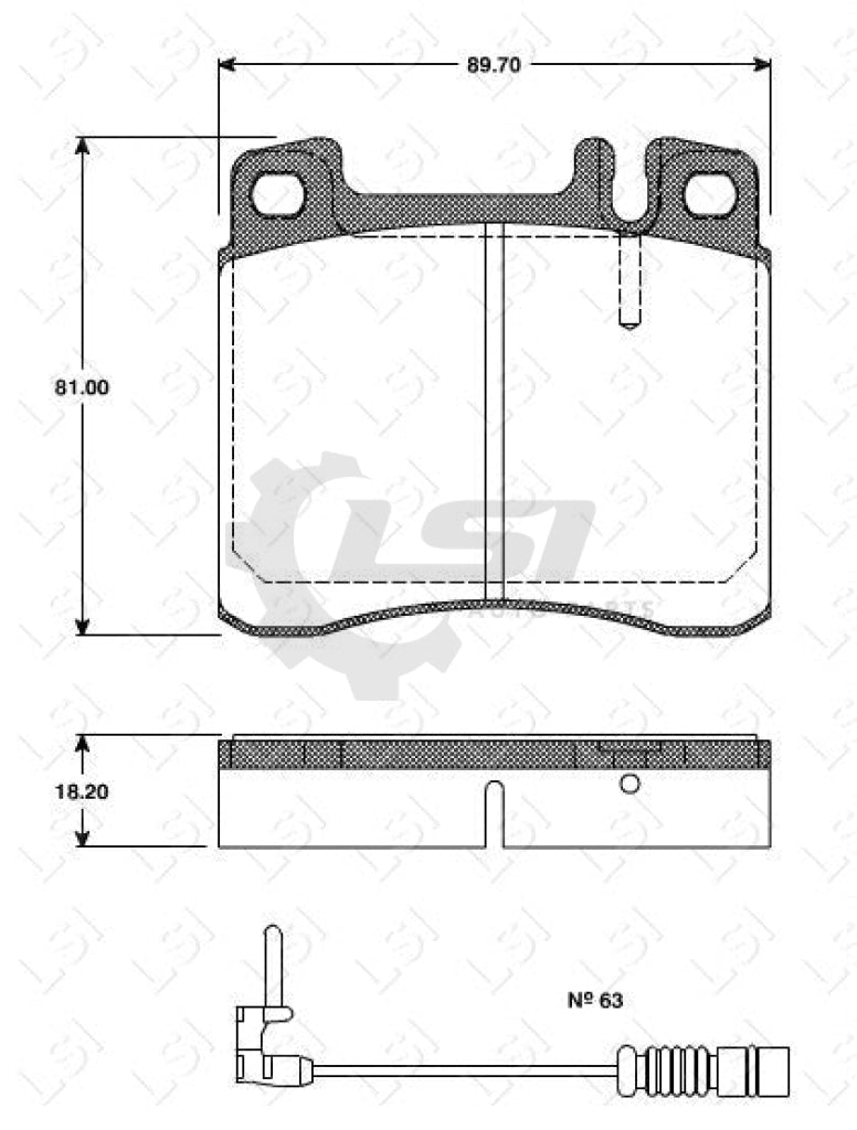 Remsa Brake Pads Fr Mercedes Benz