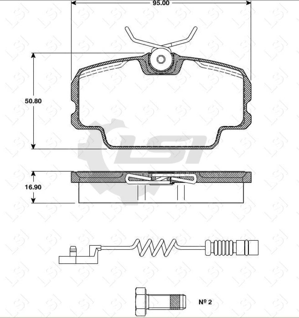 Remsa Brake Pads Fr Mercedes Benz