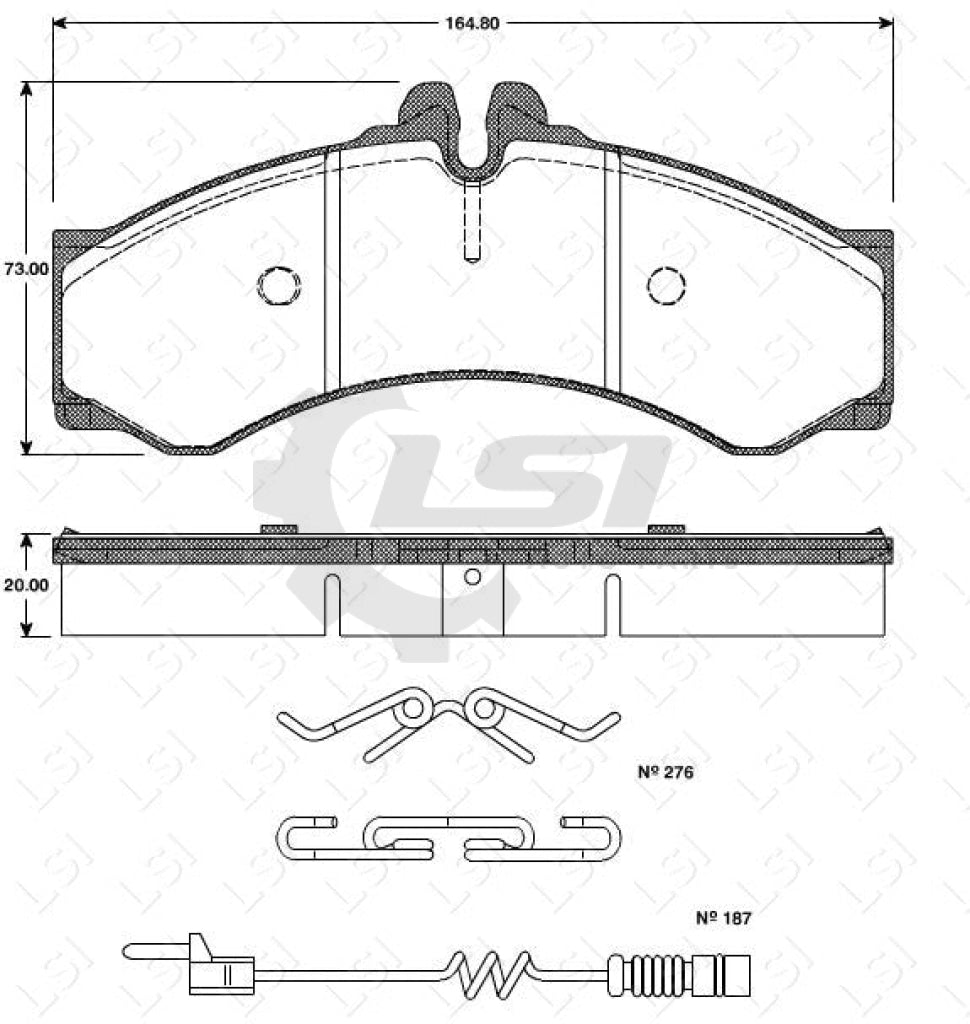 Remsa Brake Pads Fr Mercedes Benz/ Vw