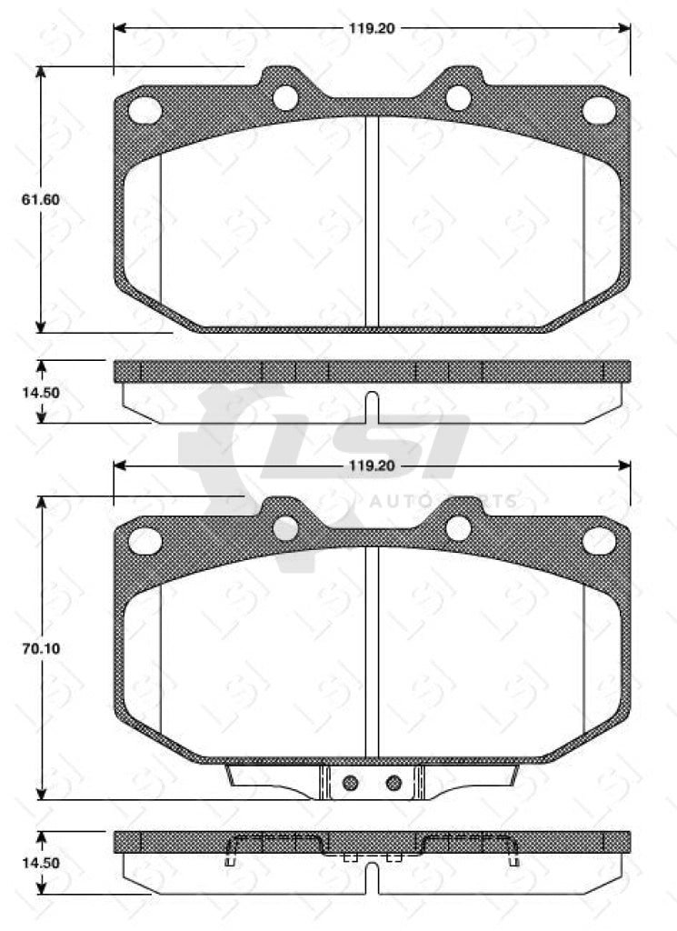 Remsa Brake Pads Fr Nissan/Subaru