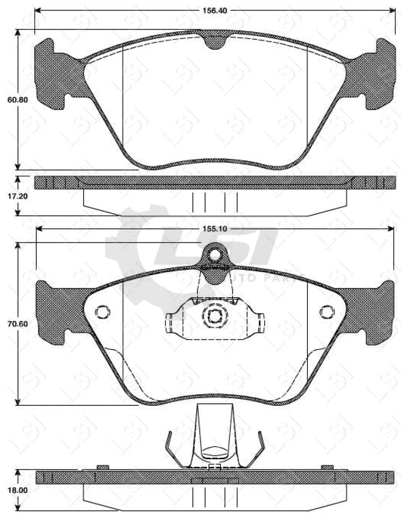 Remsa Brake Pads Fr Opel/ Saab