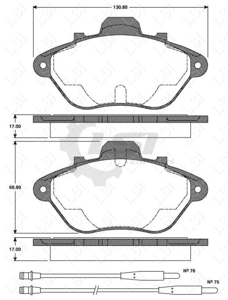 Remsa Brake Pads Fr Peugeot