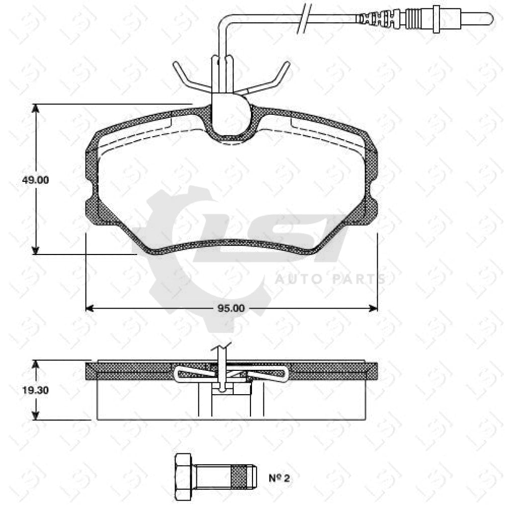 Remsa Brake Pads Fr Peugeot