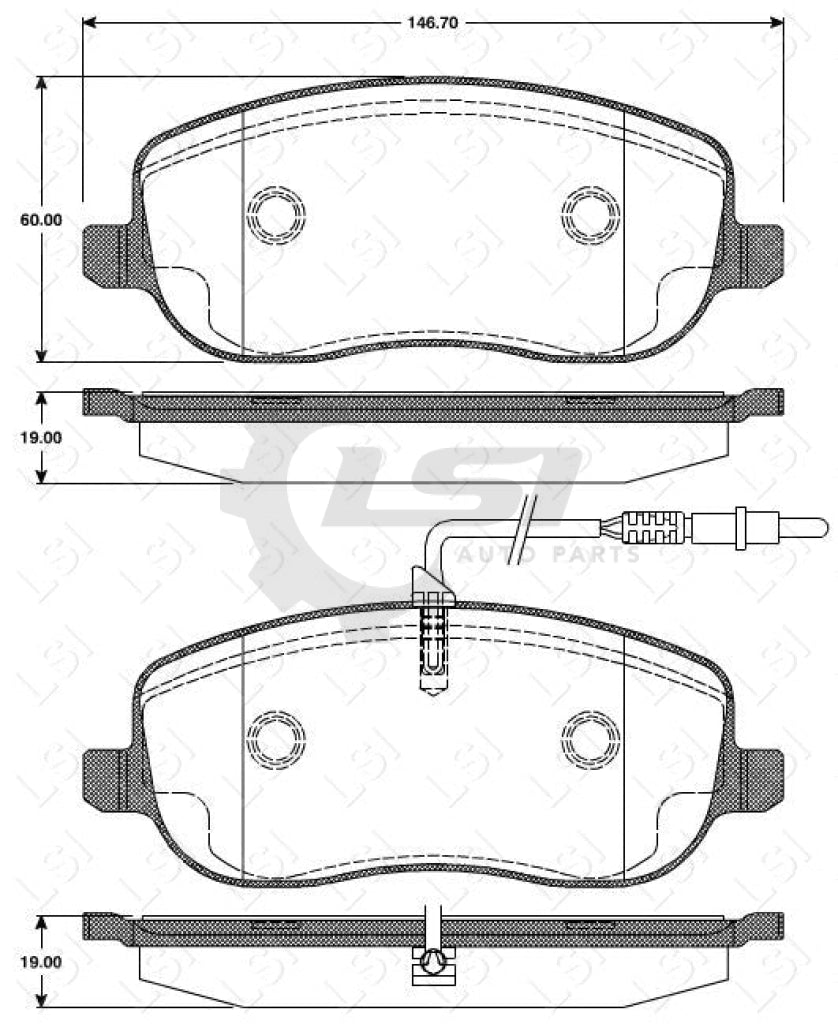 Remsa Brake Pads Fr Peugeot