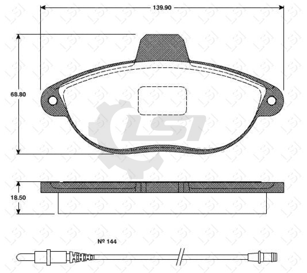 Remsa Brake Pads Fr Peugeot