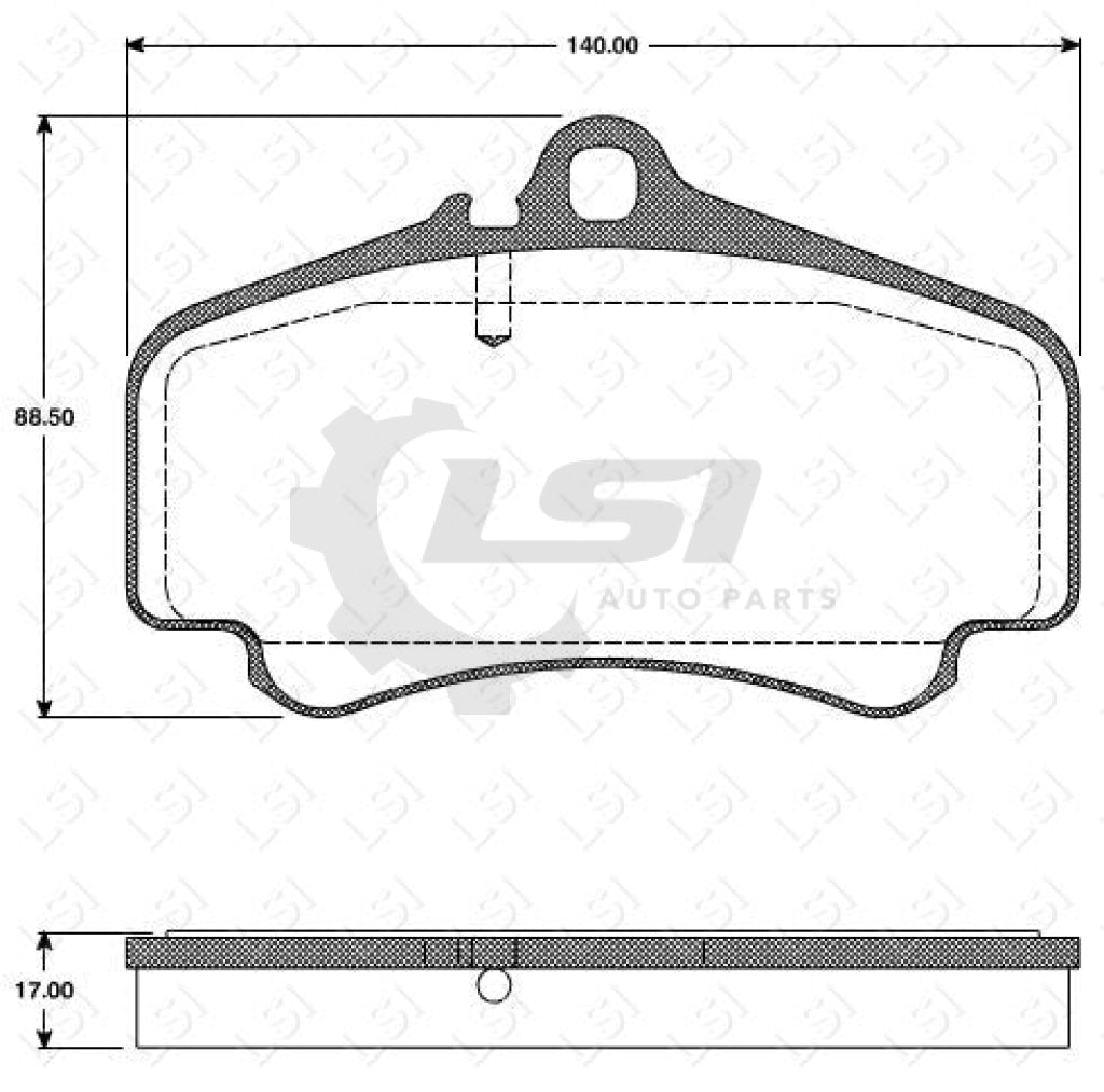 Remsa Brake Pads Fr Porsche