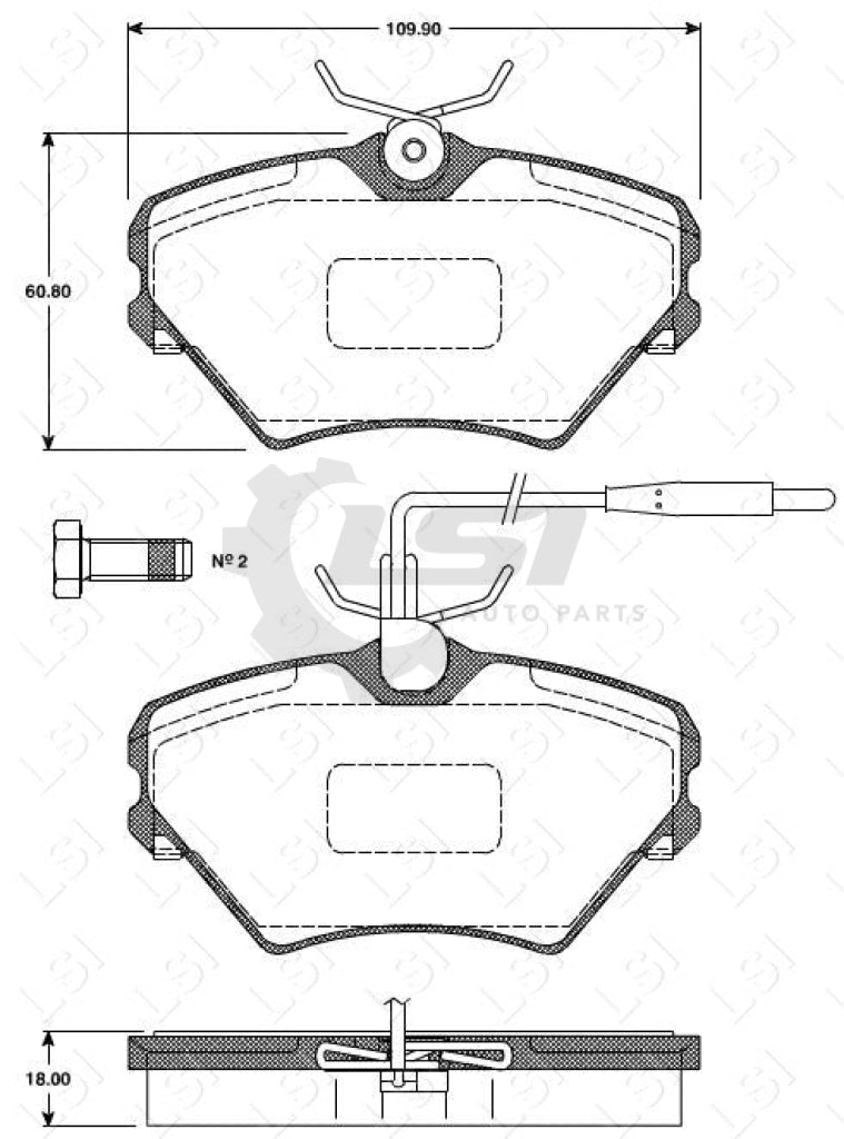 Remsa Brake Pads Fr Renault