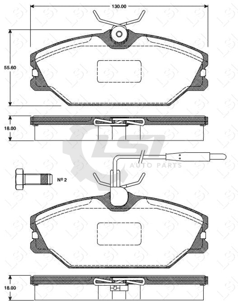 Remsa Brake Pads Fr Renault