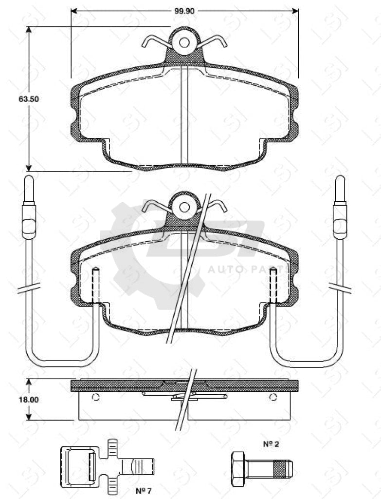 Remsa Brake Pads Fr Renault