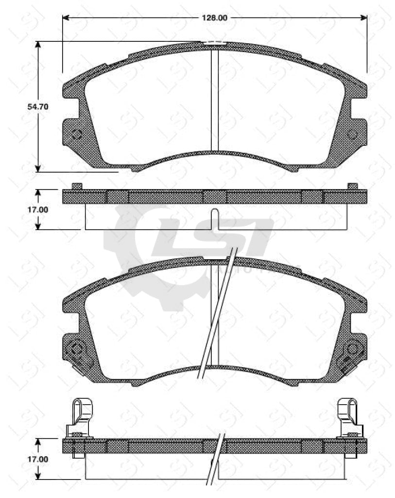 Remsa Brake Pads Fr Subaru