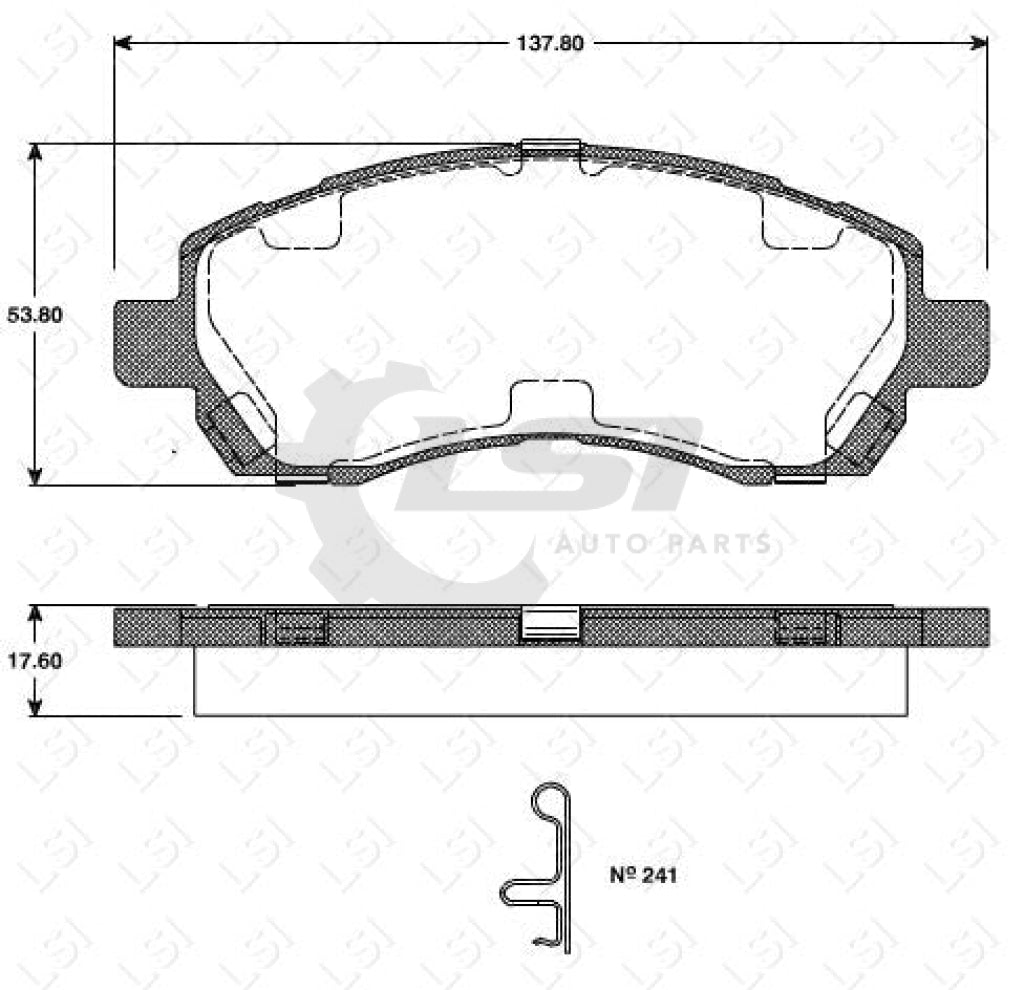 Remsa Brake Pads Fr Subaru