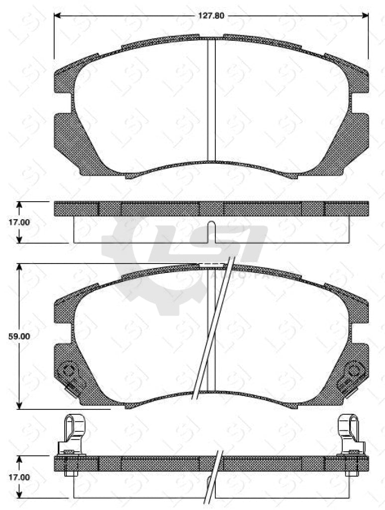 Remsa Brake Pads Fr Subaru