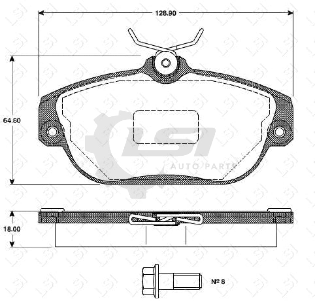 Remsa Brake Pads Fr Volvo