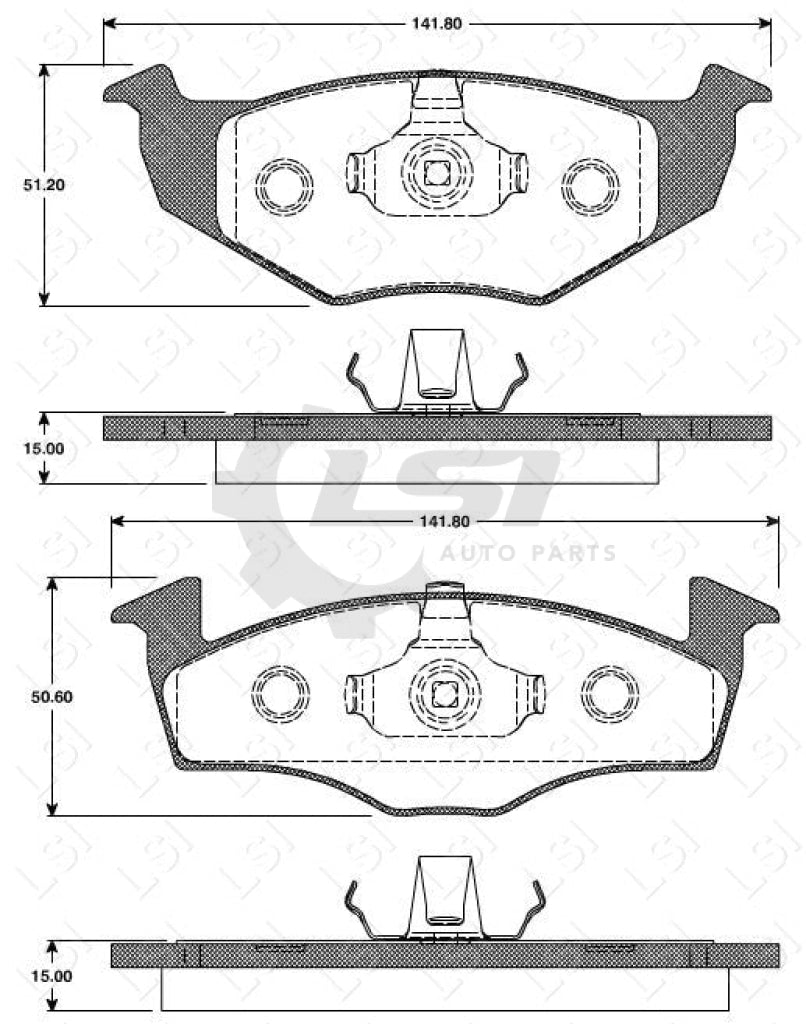 Remsa Brake Pads Fr Vw