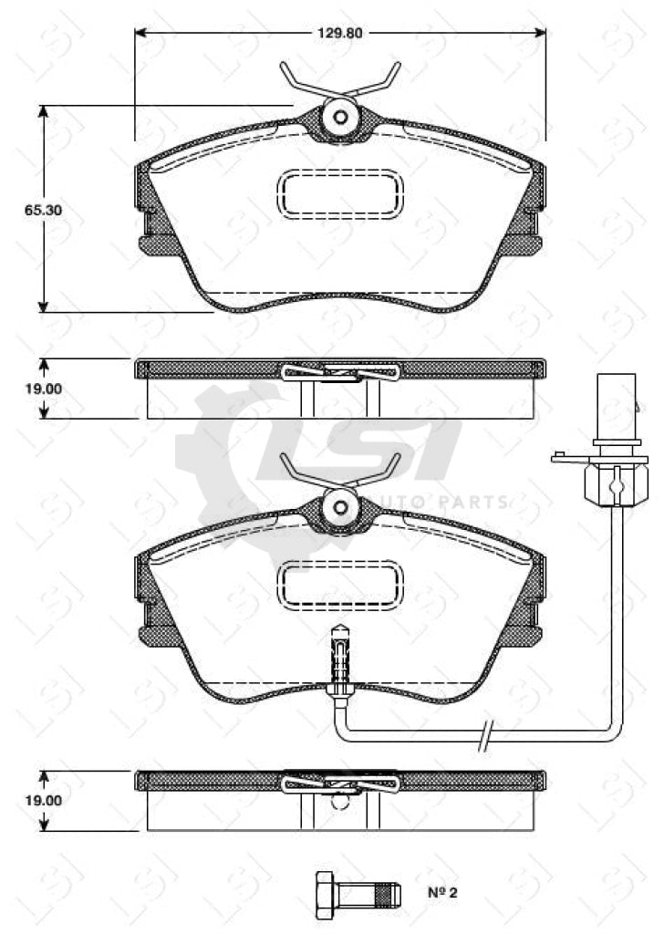 Remsa Brake Pads Fr Vw