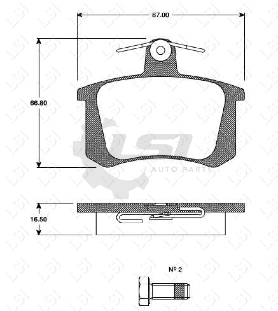 Remsa Brake Pads Rear Audi