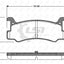 Remsa Brake Pads Rear Daihatsu/Mazda