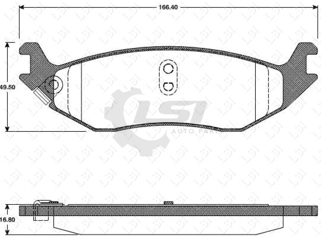 Remsa Brake Pads Rear Dodge